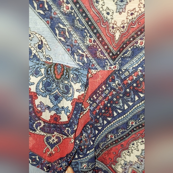 NEW To Tie Or Not To Tie Button Down Shirt Top from Christopher Banks size small - Picture 4 of 7